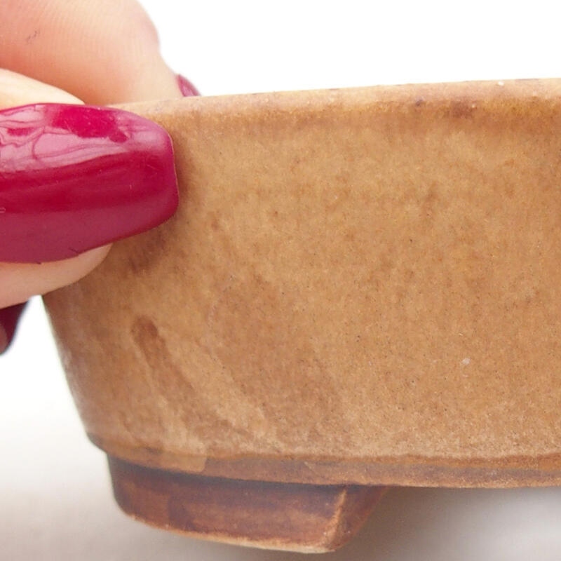 Ciotola bonsai in ceramica 9,5 x 8,5 x 3,5 cm, rosa