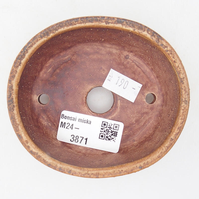 Ciotola bonsai in ceramica 9,5 x 8,5 x 3,5 cm, rosa