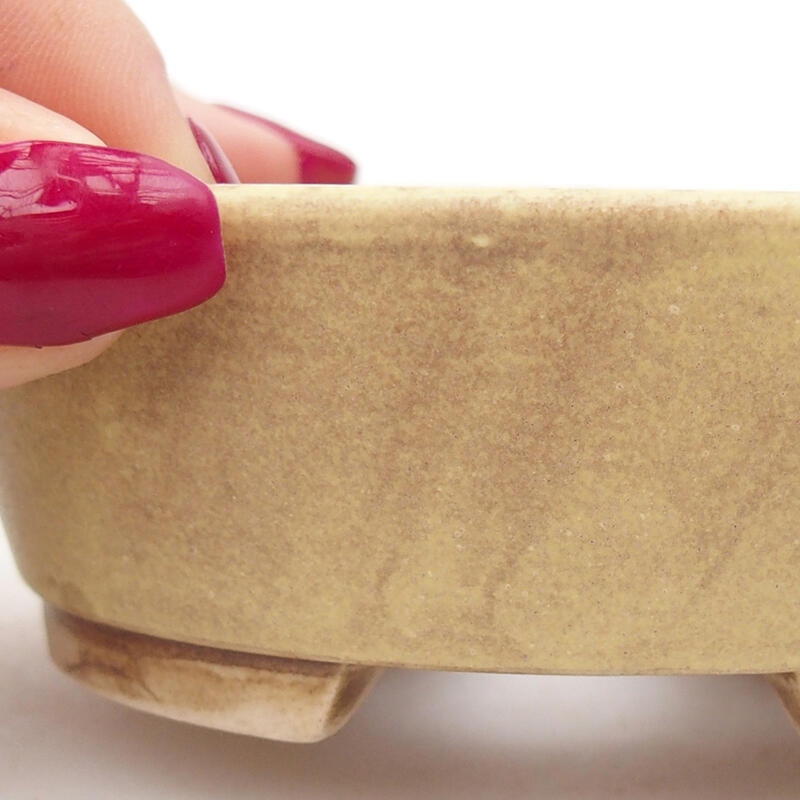 Ciotola bonsai in ceramica 9,5 x 8,5 x 3,5 cm, verde