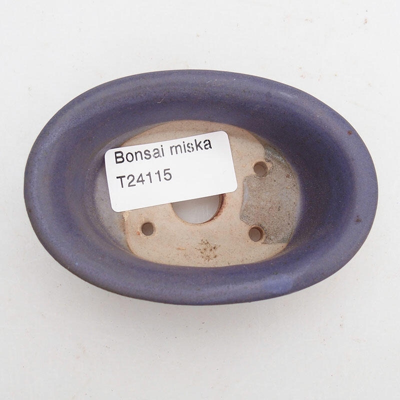 Ciotola per bonsai in ceramica 9 x 6 x 3 cm, colore viola