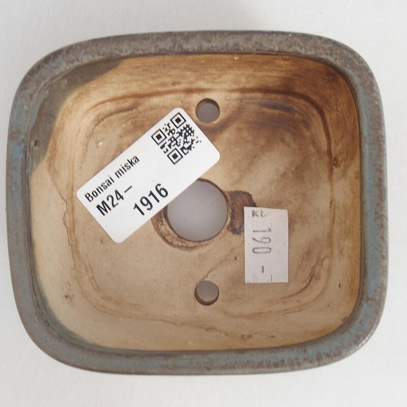 Ciotola bonsai in ceramica 9 x 8 x 3,5 cm, colore blu