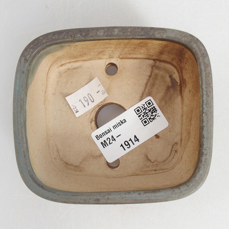 Ciotola bonsai in ceramica 9 x 8 x 3,5 cm, colore blu