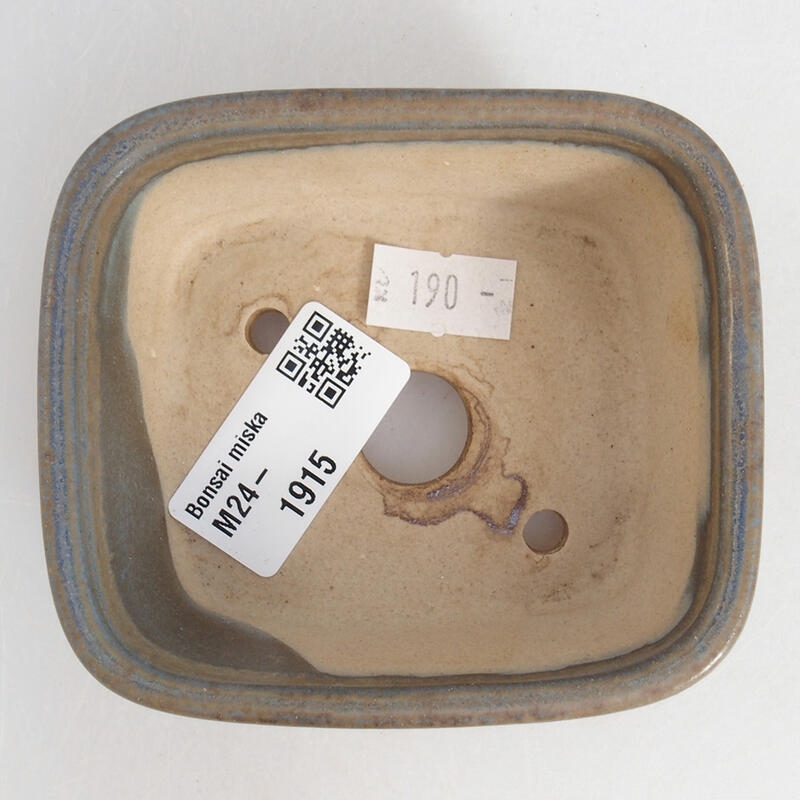 Ciotola bonsai in ceramica 9 x 8 x 3,5 cm, colore blu