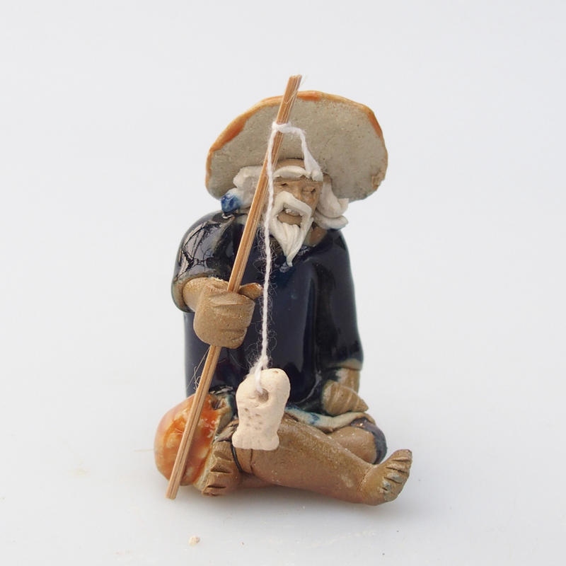 Statuetta in ceramica - Pescatore