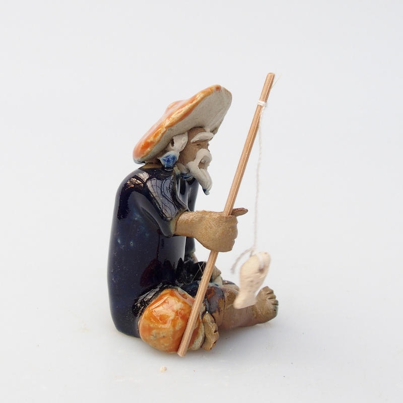 Statuetta in ceramica - Pescatore