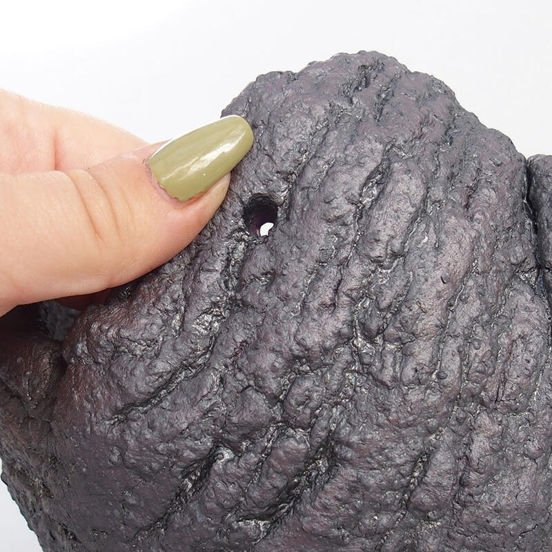 Conchiglia in ceramica 14 x 13 x 11,5 cm , colore metallizzato