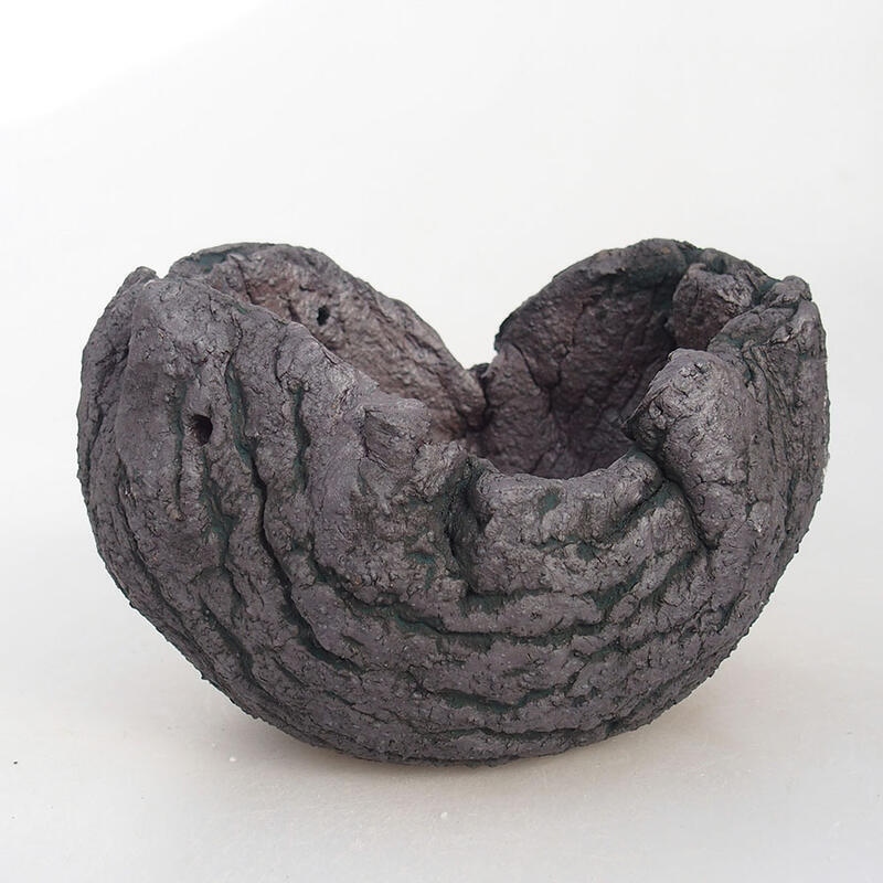 Conchiglia in ceramica 15 x 13 x 11 cm , colore metallizzato