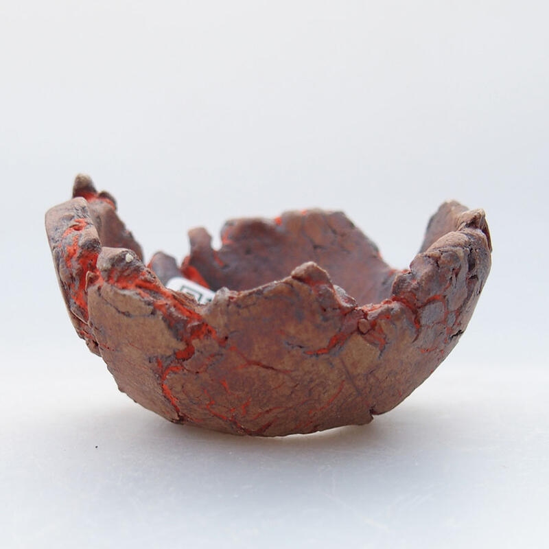 Conchiglia in ceramica 5,5 x 5,5 x 3 cm , colore arancione