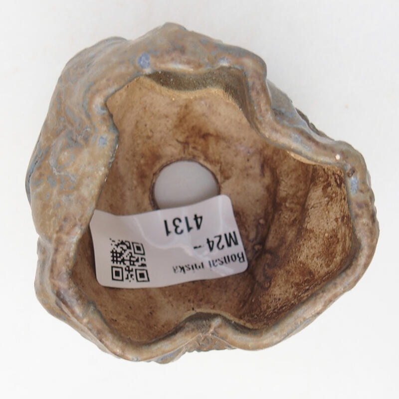 Conchiglia in ceramica 6,5 x 6,5 x 5 cm , colore blu