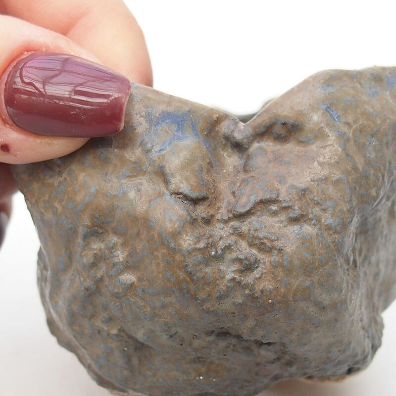 Conchiglia in ceramica 6,5 x 6,5 x 5 cm , colore blu