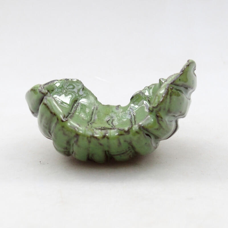 Conchiglia in ceramica 6,5 x 6 x 4 cm , colore verde