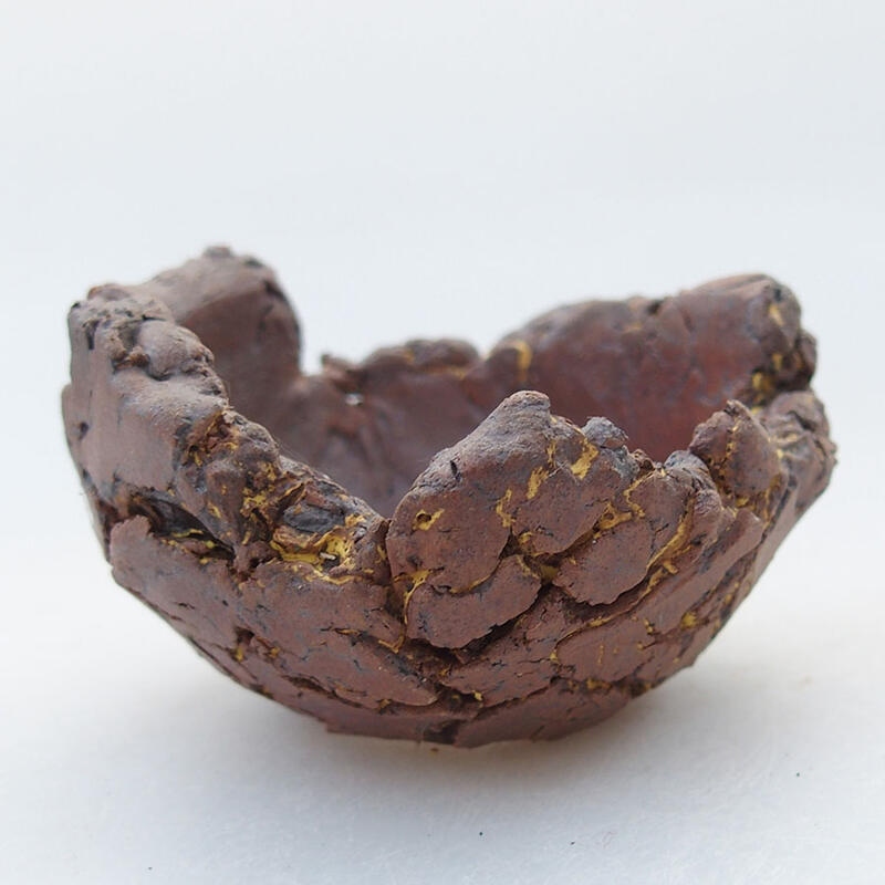 Conchiglia in ceramica 6 x 6 x 4 cm , giallo