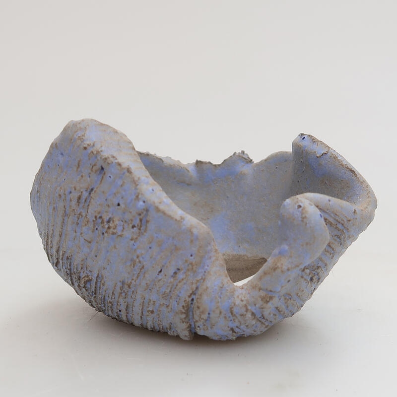 Conchiglia in ceramica 7,5 x 7 x 4 cm , colore blu