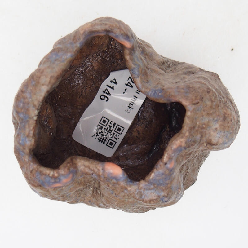 Conchiglia in ceramica 7 x 4,5 x 6 cm , colore marrone