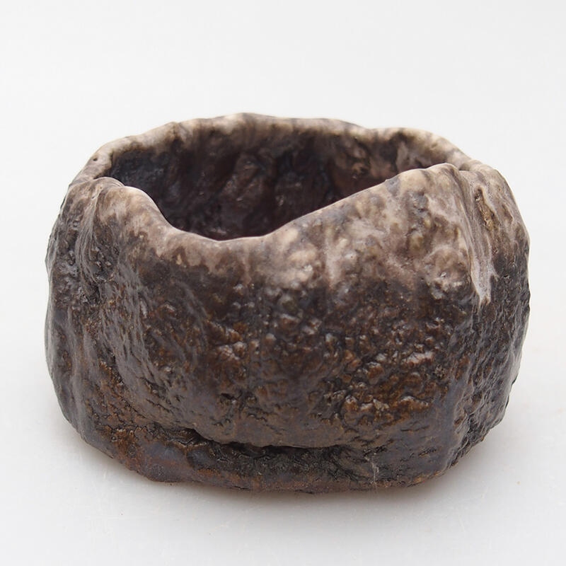 Conchiglia in ceramica 7 x 6,5 x 4 cm , colore marrone