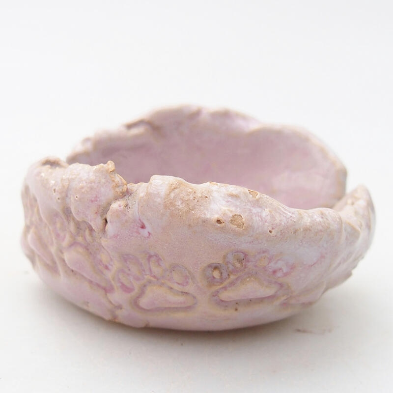 Conchiglia in ceramica 7 x 6,5 x 4 cm , colore rosa