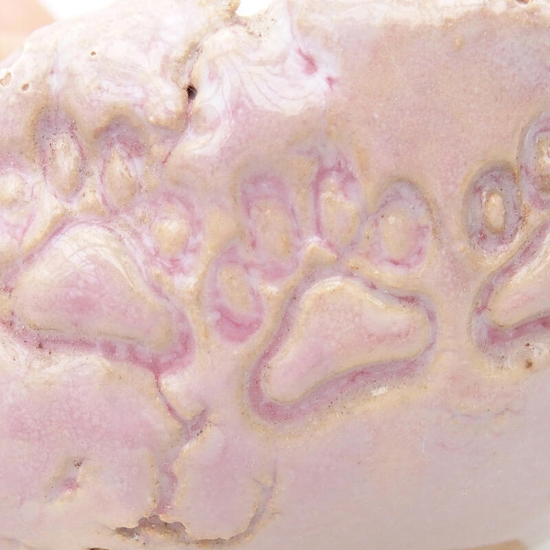 Conchiglia in ceramica 7 x 6,5 x 4 cm , colore rosa