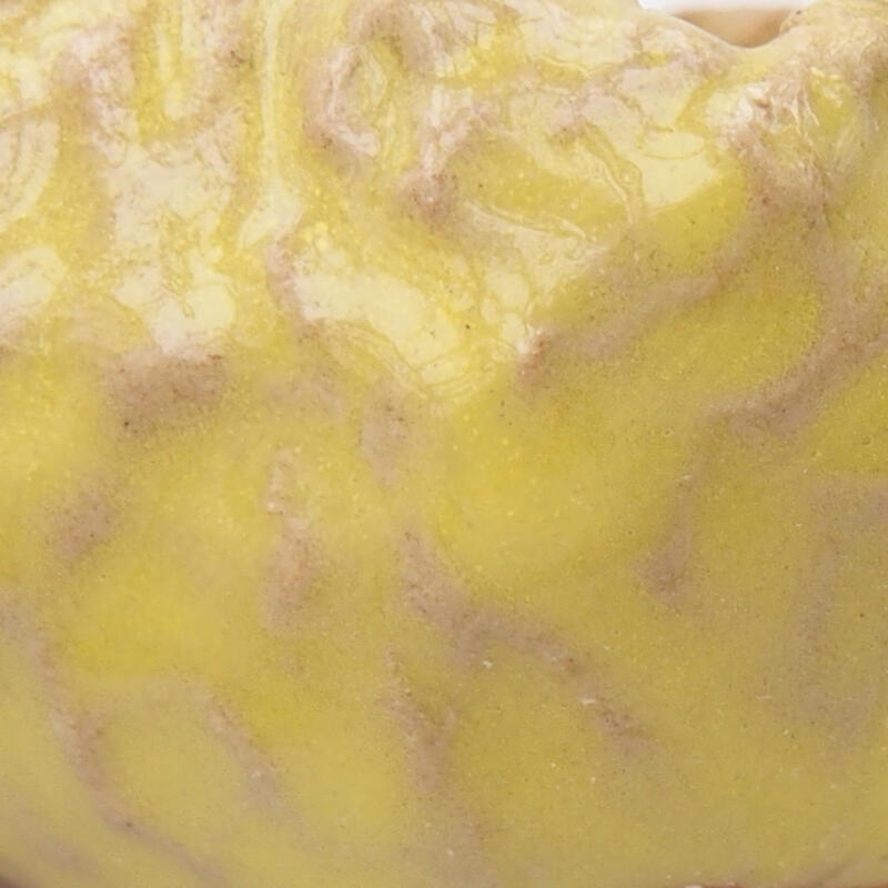 Conchiglia in ceramica 7 x 6 x 3,5 cm , giallo