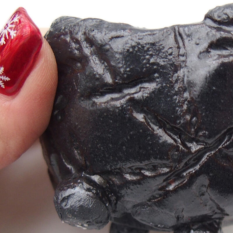 Conchiglia in ceramica 8,5 x 7,5 x 6 cm , colore nero