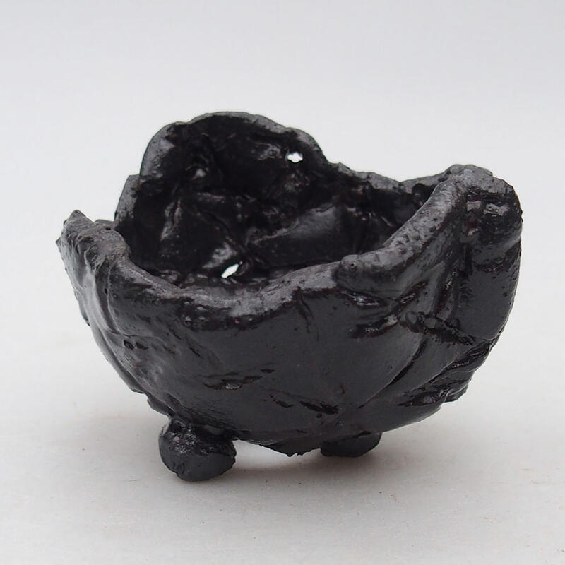Conchiglia in ceramica 8,5 x 7,5 x 6 cm , colore nero