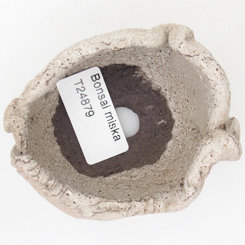 Conchiglia in ceramica 8,5 x 7 x 5 cm, colore grigio