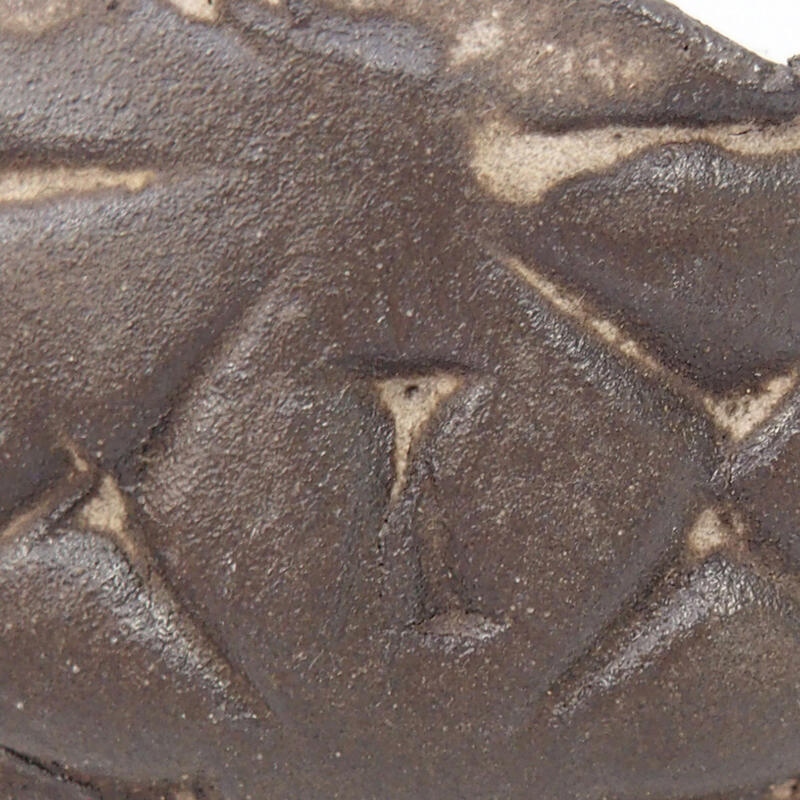 Conchiglia in ceramica 8,5 x 8,5 x 4 cm , colore marrone