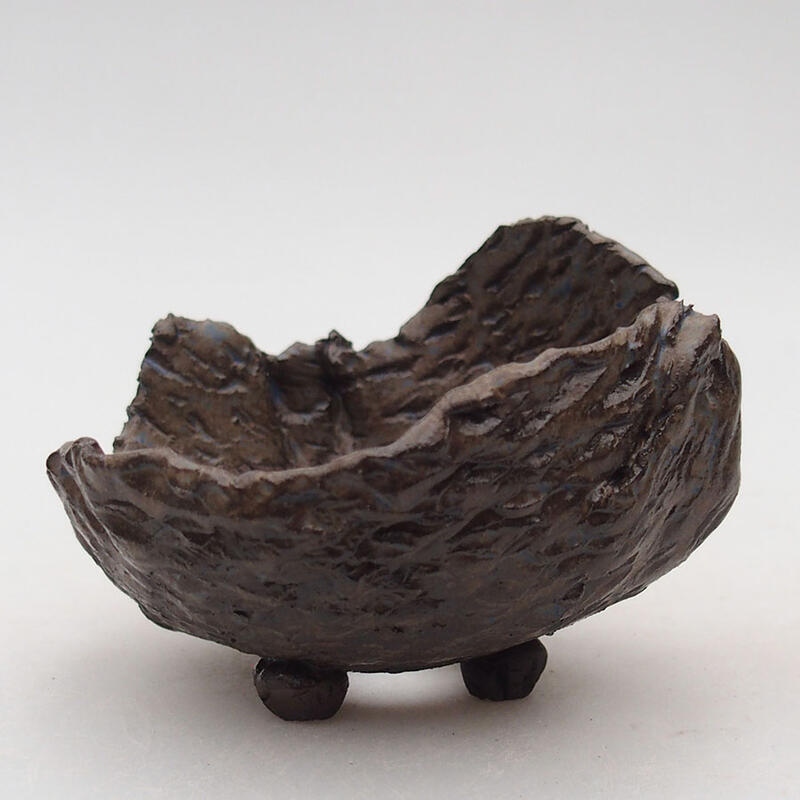 Conchiglia in ceramica 8,5 x 8,5 x 6 cm , colore blu