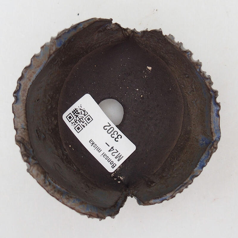 Conchiglia in ceramica 8,5 x 8,5 x 6 cm , colore blu