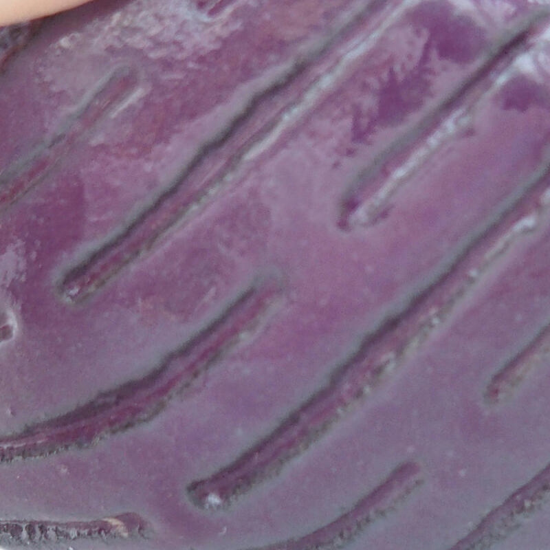 Conchiglia in ceramica 8,5 x 9 x 4 cm , colore viola