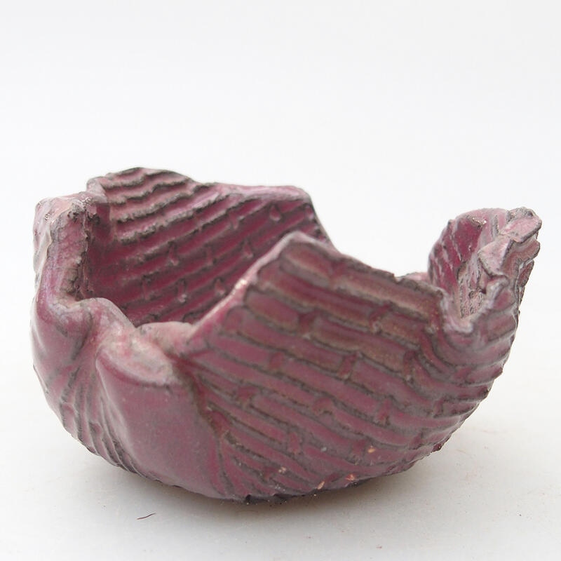 Conchiglia in ceramica 8 x 7,5 x 4,5 cm , colore rosa