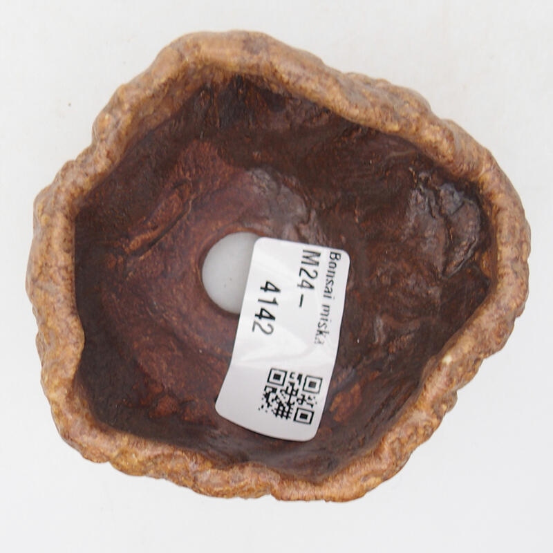 Conchiglia in ceramica 8 x 7,5 x 5,5 cm , colore marrone