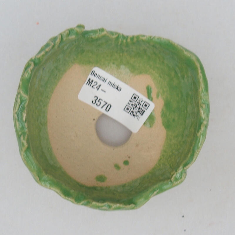 Conchiglia in ceramica 8 x 8,5 x 6 cm , colore verde