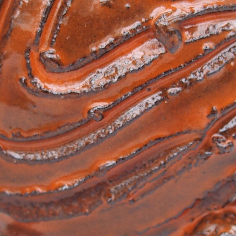 Conchiglia in ceramica 8 x 8 x 3,5 cm , colore arancione