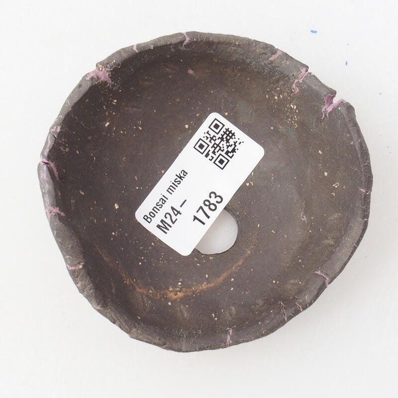 Guscio in ceramica  8 x 8 x 4 cm, colore viola