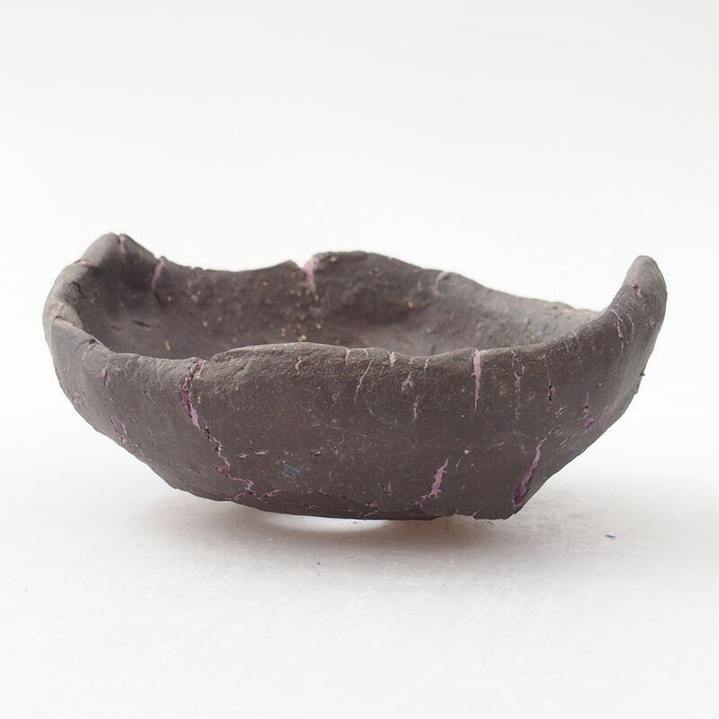 Guscio in ceramica  8 x 8 x 4 cm, colore viola