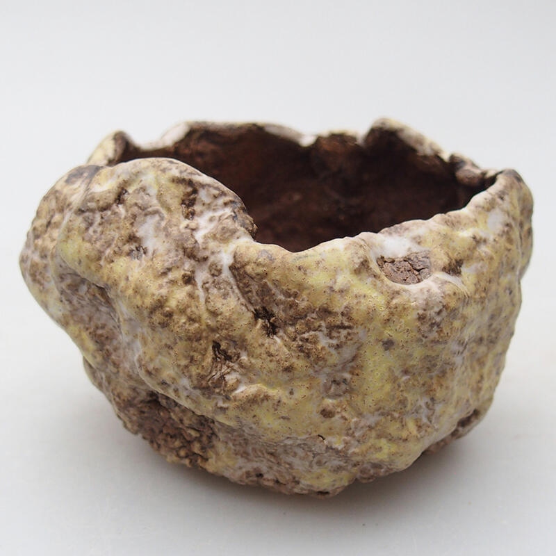 Conchiglia in ceramica 8 x 8 x 6 cm , giallo