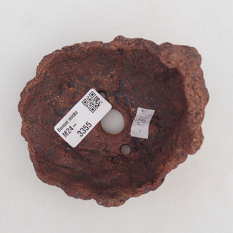 Conchiglia in ceramica 9,5 x 11 x 11 cm , colore rosso bruno