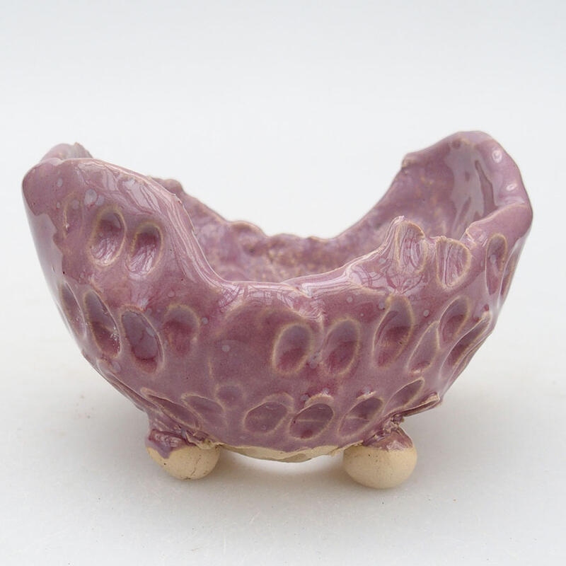 Conchiglia in ceramica 9,5 x 8 x 6 cm , colore viola