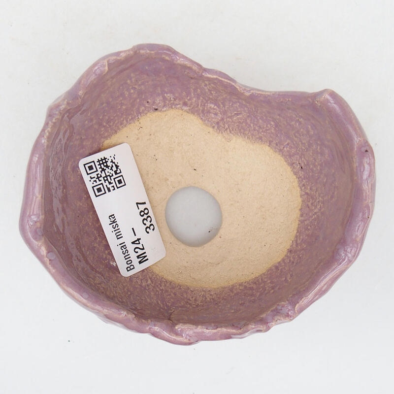 Conchiglia in ceramica 9,5 x 8 x 6 cm , colore viola