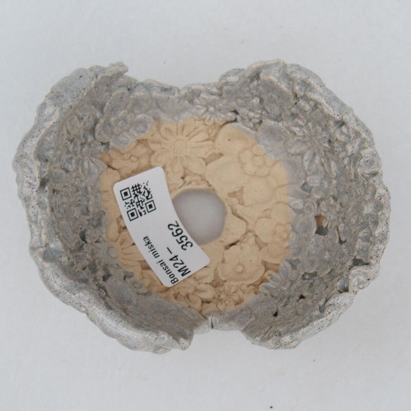 Conchiglia in ceramica 9,5 x 8 x 7 cm, colore grigio