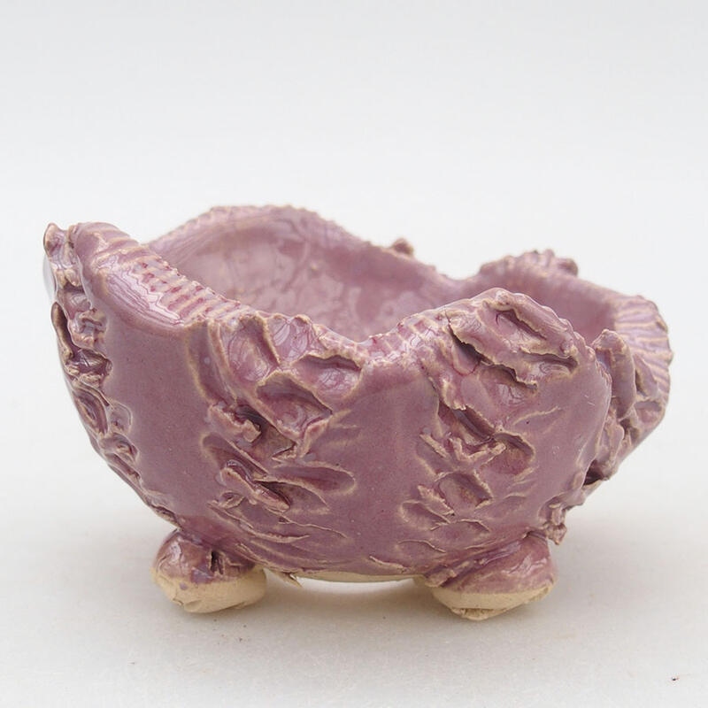 Conchiglia in ceramica 9,5 x 9 x 6 cm , colore viola