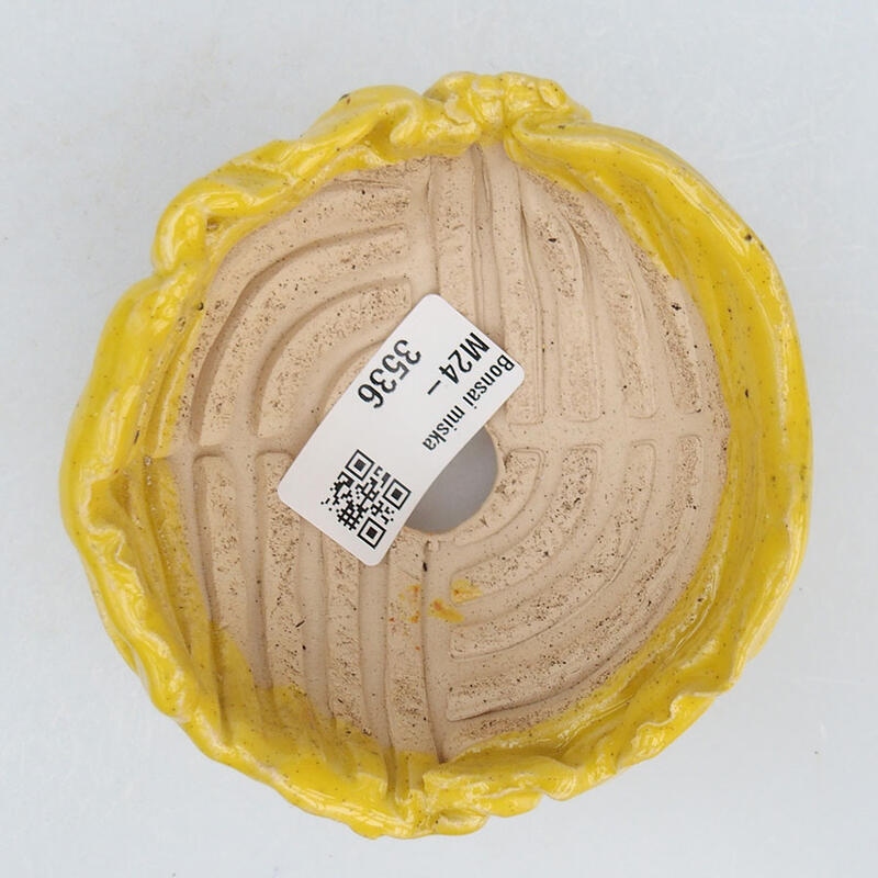 Conchiglia in ceramica 9,5 x 9 x 6 cm , colore giallo