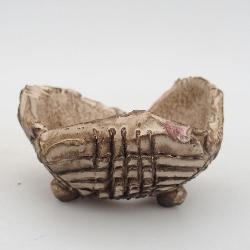 Conchiglia in ceramica 9 x 8,5 x 5,5 cm , colore beige