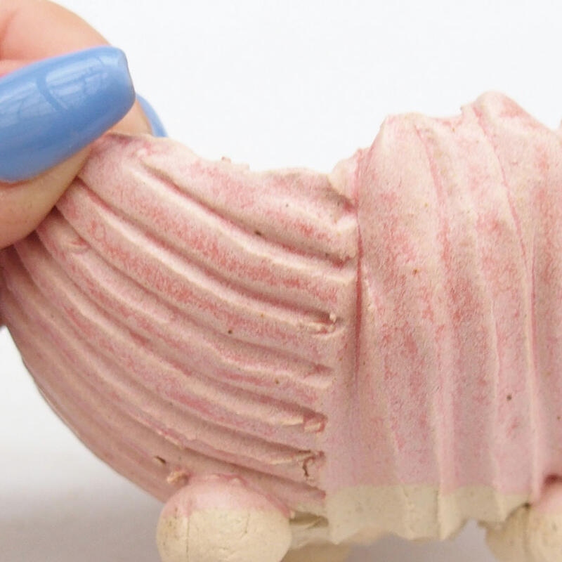 Conchiglia in ceramica 9 x 8,5 x 5,5 cm , colore rosa