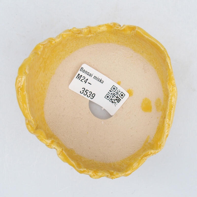 Conchiglia in ceramica 9 x 8,5 x 6 cm , giallo