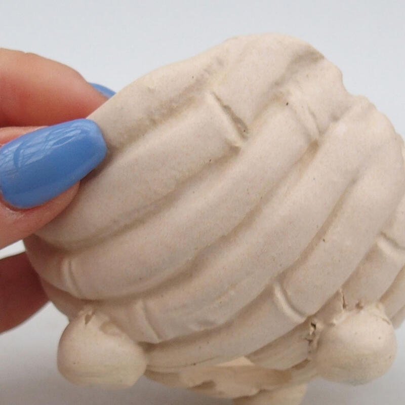 Conchiglia in ceramica 9 x 8,5 x 7 cm , colore beige