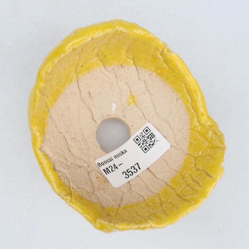 Conchiglia in ceramica 9 x 8,5 x 7 cm , giallo