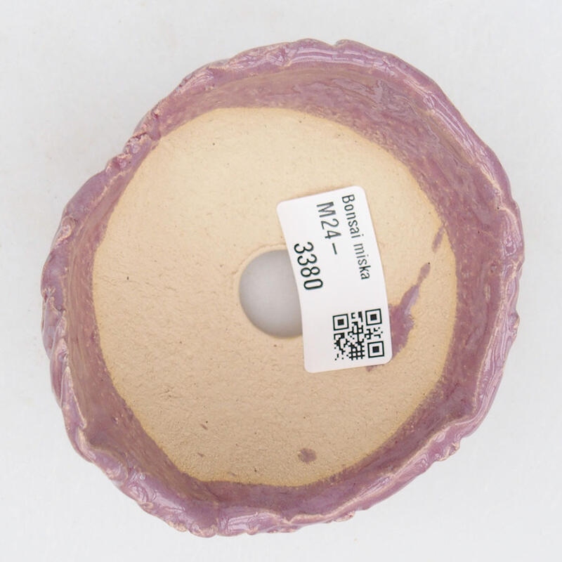 Conchiglia in ceramica 9 x 8 x 5,5 cm , colore viola