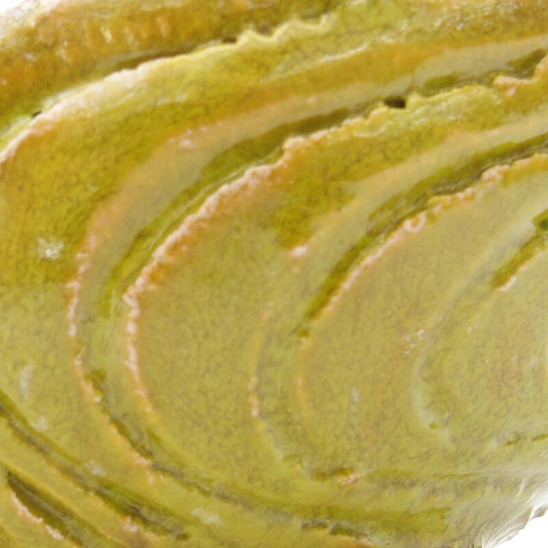 Conchiglia in ceramica 9 x 8 x 5 cm , colore verde