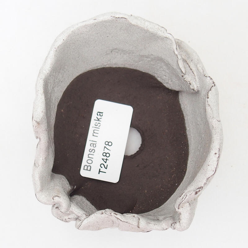 Conchiglia in ceramica 9 x 8 x 6 cm, colore grigio